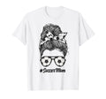 Soccer Mom Shirts Soccer Ball Messy Bun T-Shirt - Minimalist Print Unisex - T-Shirt, Sweatshirt, Hoodie