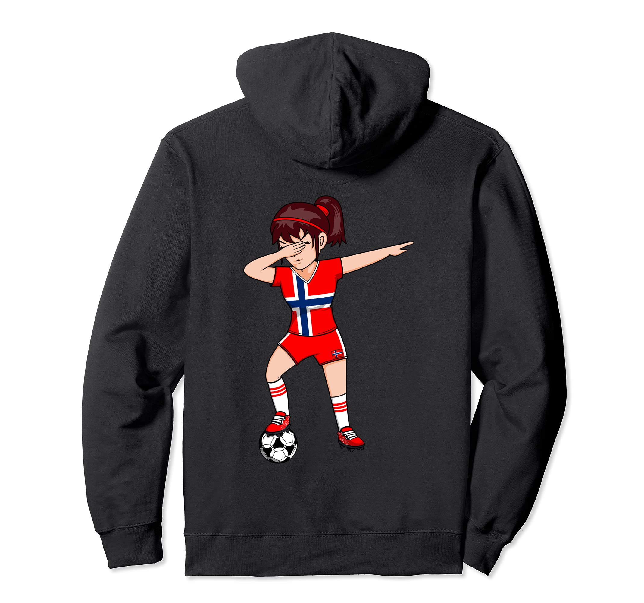Dabbing Soccer Norway Jersey Hoodie - Streetwear Style for Adults - T-Shirt, Sweatshirt, Hoodie