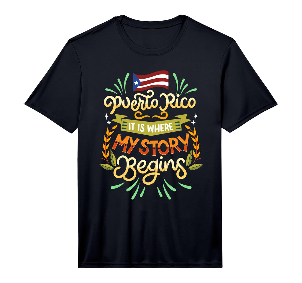 Mens Puerto Rico It Is Where My T-Shirt - Casual Everyday Wear Unisex - T-Shirt, Sweatshirt, Hoodie