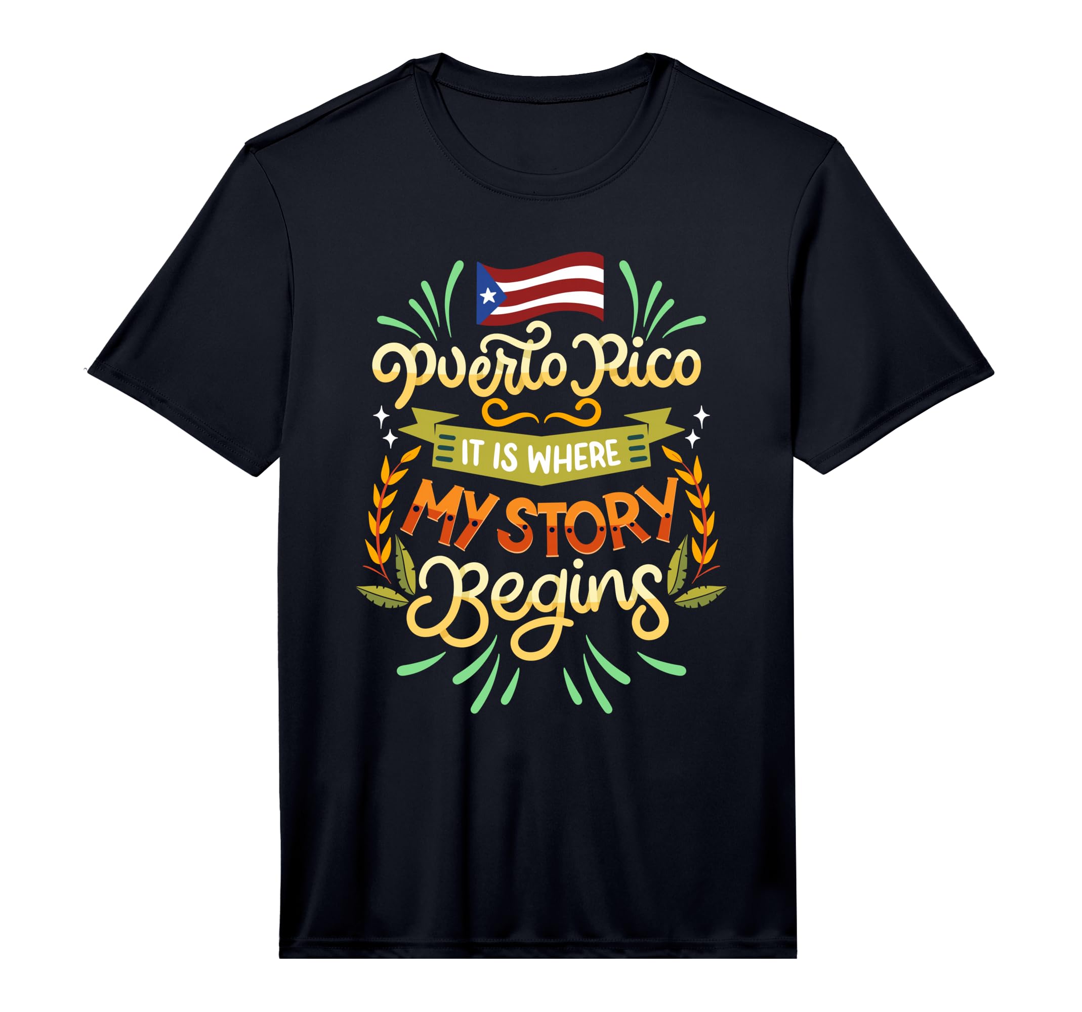 Mens Puerto Rico It Is Where My T-Shirt - Casual Everyday Wear Unisex - T-Shirt, Sweatshirt, Hoodie