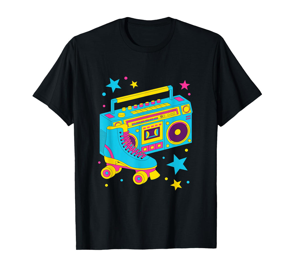 Roller Skate Shoes And Radio Roller T-Shirt - Minimalist Print Men Women - T-Shirt, Sweatshirt, Hoodie