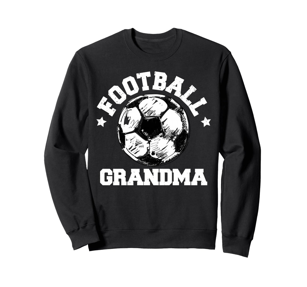 Football Grandma Sketch Soccer Ball Sweatshirt - Graphic Print for Adults - T-Shirt, Sweatshirt, Hoodie