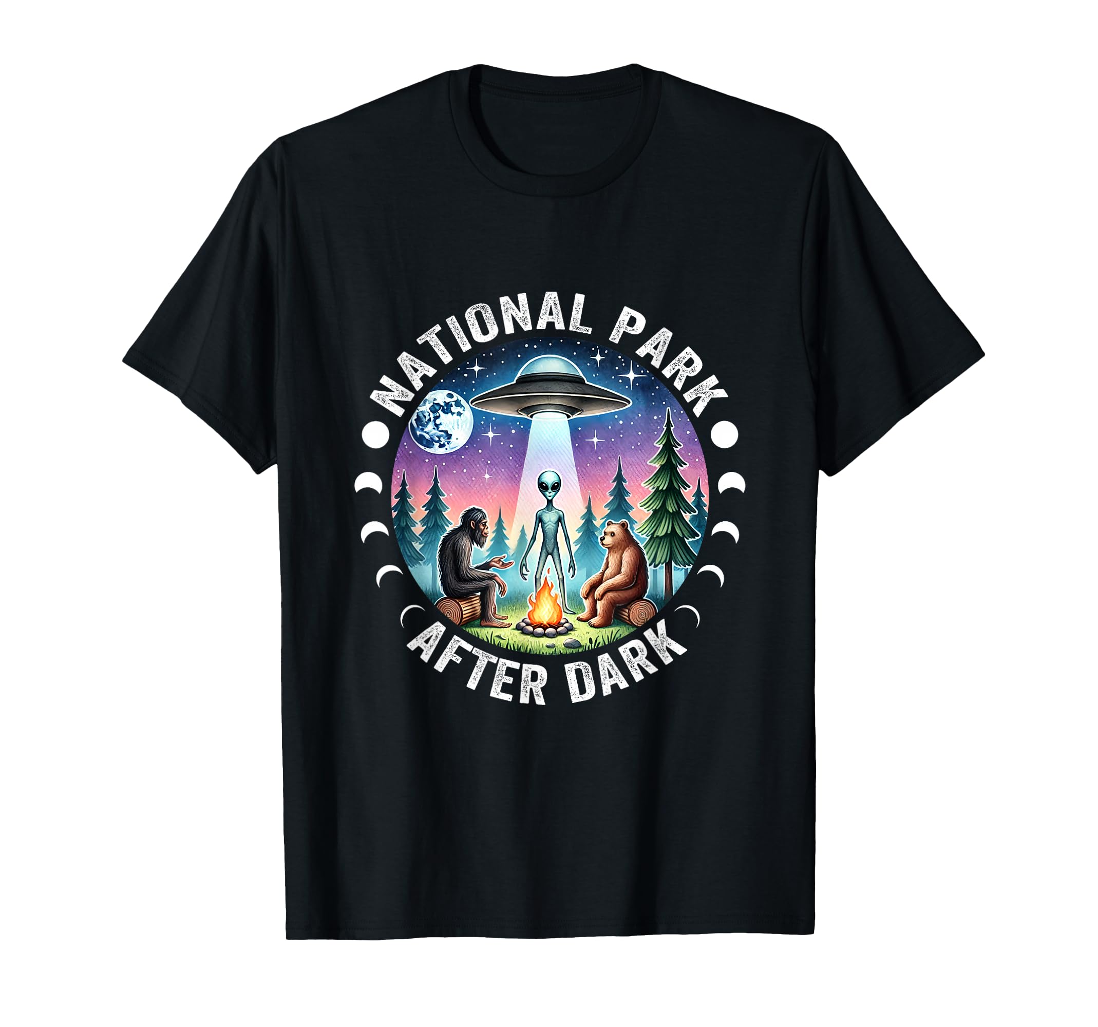 Funny National Park After Dark Big T-Shirt - Fun Novelty Design for Adults - T-Shirt, Sweatshirt, Hoodie