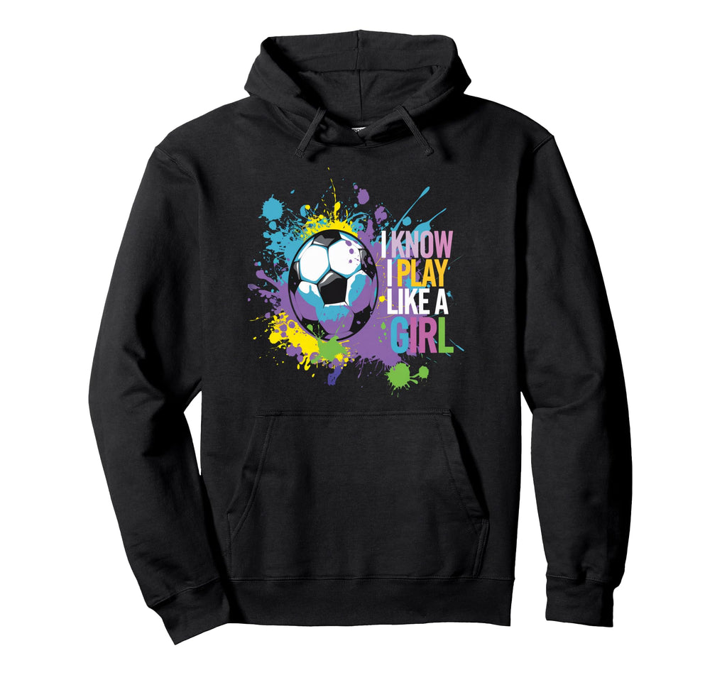 I Compete Soccer Fierce Colorful Splatter Hoodie - Trendy Graphic Unisex - T-Shirt, Sweatshirt, Hoodie