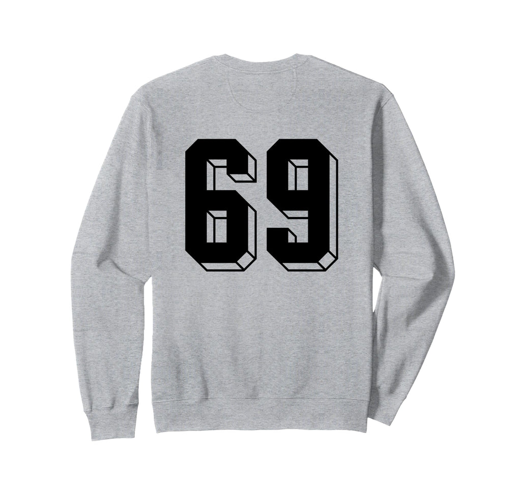 Number 69 Backside 80S 90S Sweatshirt - Casual Everyday Wear for Adults - T-Shirt, Sweatshirt, Hoodie