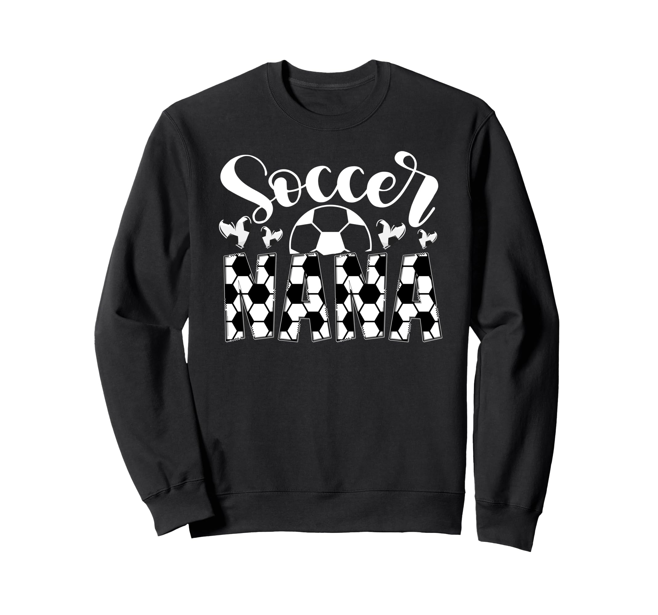 Soccer Nana Heart Grandma Nana Sweatshirt - Trendy Graphic for Adults - T-Shirt, Sweatshirt, Hoodie