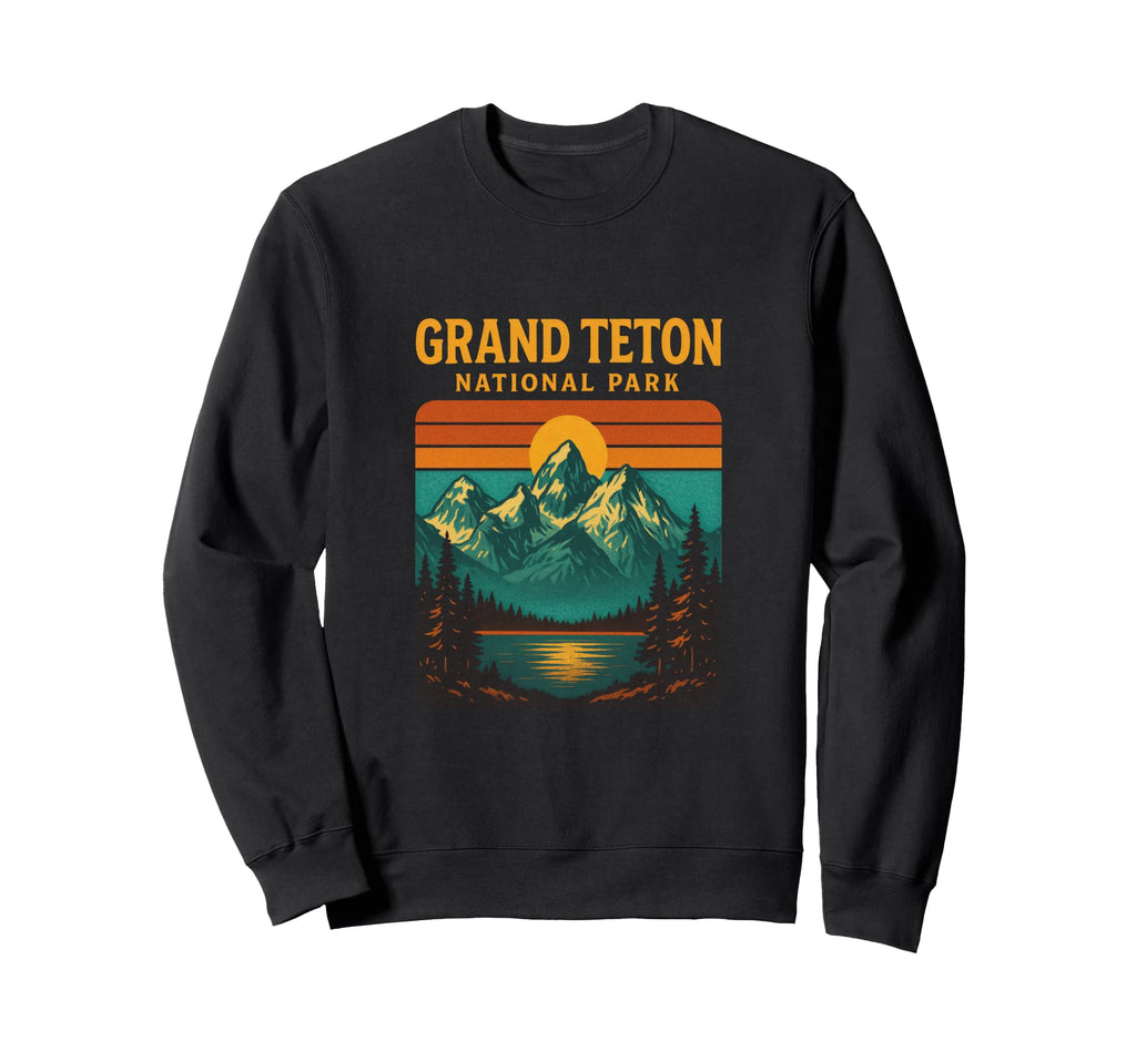 Grand Teton National Park Wyoming Sweatshirt - Unique Graphic Unisex - T-Shirt, Sweatshirt, Hoodie