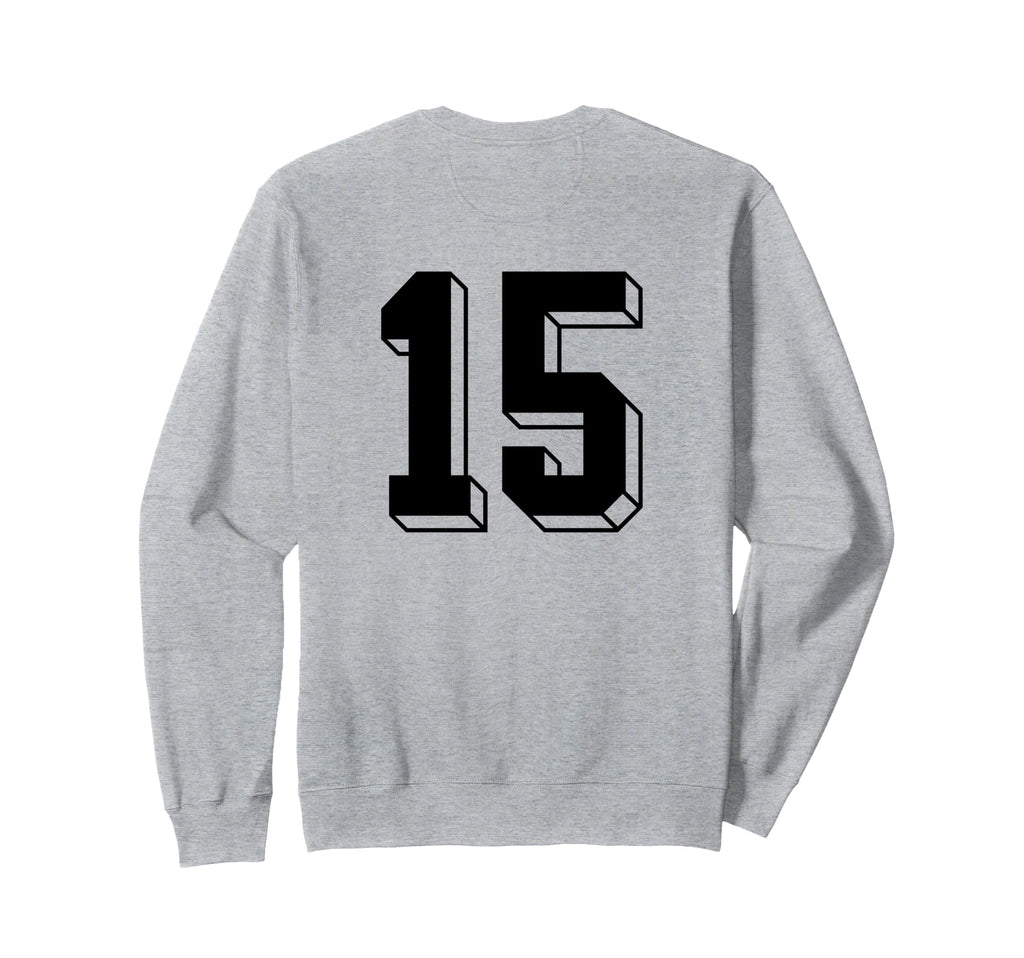 Number 15 Backside 80S 90S Team Sweatshirt - Graphic Print Men Women - T-Shirt, Sweatshirt, Hoodie