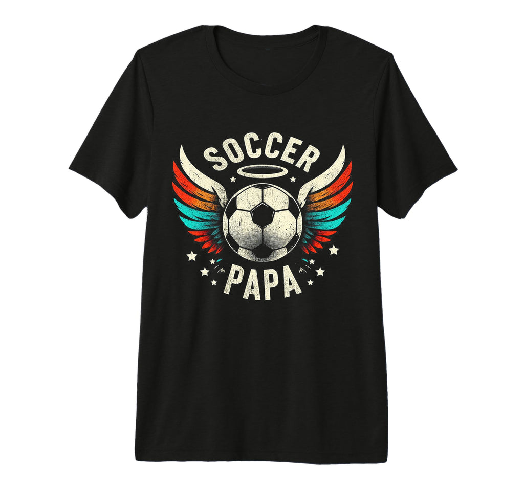 Soccer Papa Family Matching Dad Fathers T-Shirt - Unique Graphic Men Women - T-Shirt, Sweatshirt, Hoodie