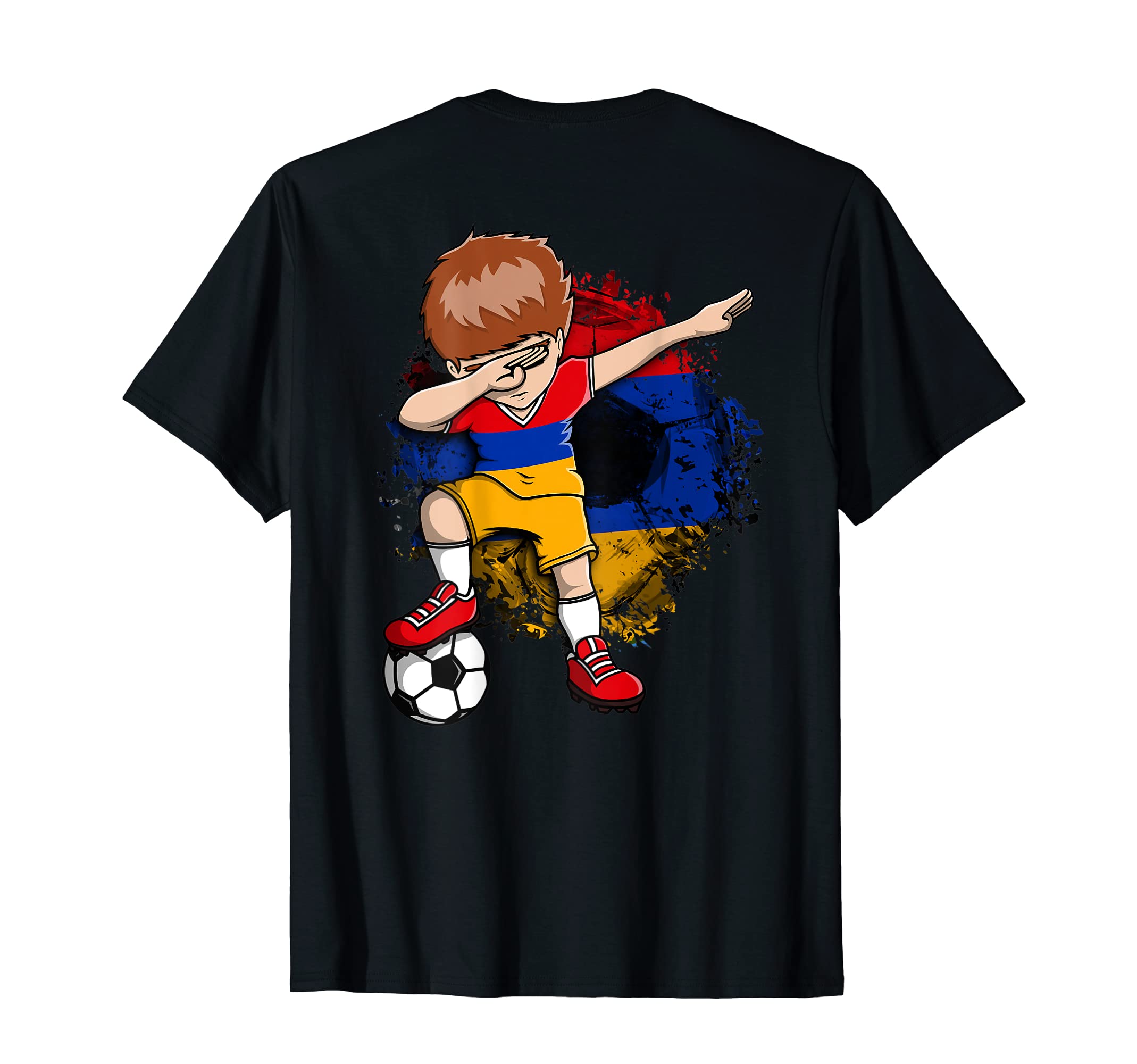 Dabbing Soccer Armenia Jersey T-Shirt - Aesthetic Graphic for Adults - T-Shirt, Sweatshirt, Hoodie