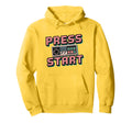 Gaming Press Start Gaming Arcade Hoodie - Casual Everyday Wear for Adults - T-Shirt, Sweatshirt, Hoodie