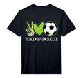 Peace Love Soccer Player European Football T-Shirt - Unique Graphic Unisex - T-Shirt, Sweatshirt, Hoodie