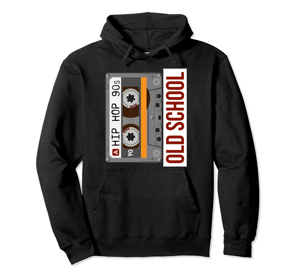 Old School Hip Hop Cassette Tape Rap Hoodie - Graphic Print Men Women - T-Shirt, Sweatshirt, Hoodie