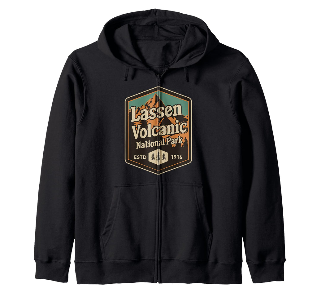 Lassen Volcanic National Park Hoodie - Streetwear Style for Adults - T-Shirt, Sweatshirt, Hoodie