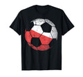 Poland Soccer Ball Flag Polish T-Shirt - Fun Novelty Design Unisex - T-Shirt, Sweatshirt, Hoodie