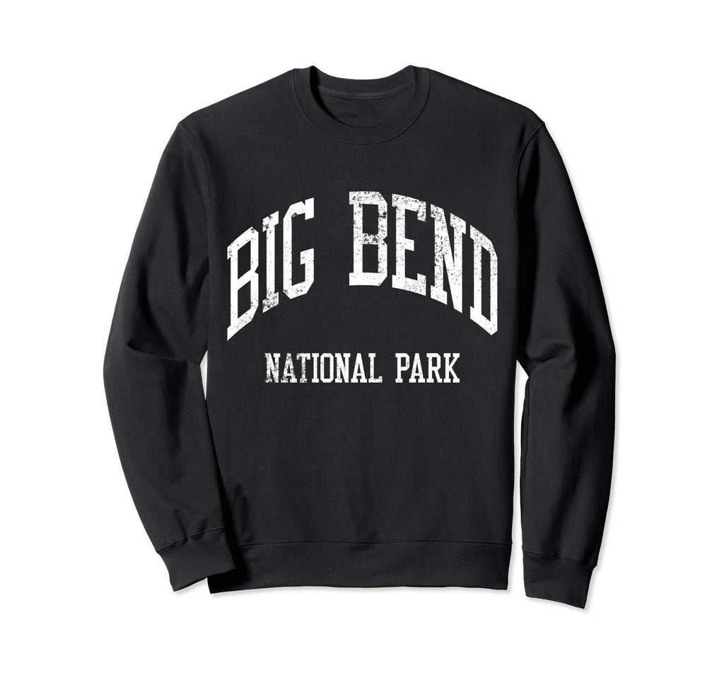 Big Bend National Park 70S College Sweatshirt - Minimalist Print Men Women - T-Shirt, Sweatshirt, Hoodie