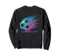Colorful Soccer Silhouette Soccer Sweatshirt - Trendy Graphic Unisex - T-Shirt, Sweatshirt, Hoodie