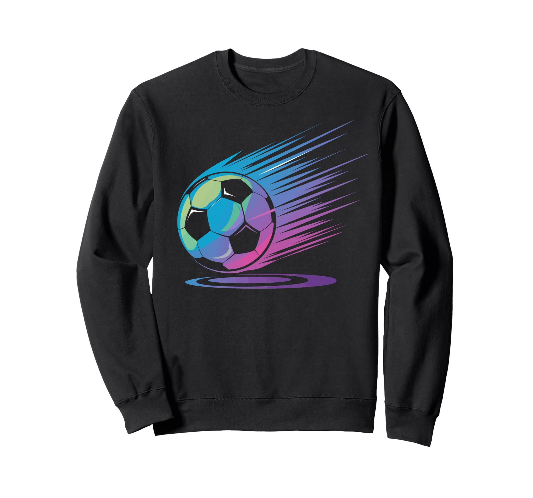 Colorful Soccer Silhouette Soccer Sweatshirt - Trendy Graphic Unisex - T-Shirt, Sweatshirt, Hoodie
