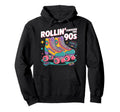 Roller Skate Roller Skating 90S Rolling Hoodie - Trendy Graphic for Adults - T-Shirt, Sweatshirt, Hoodie