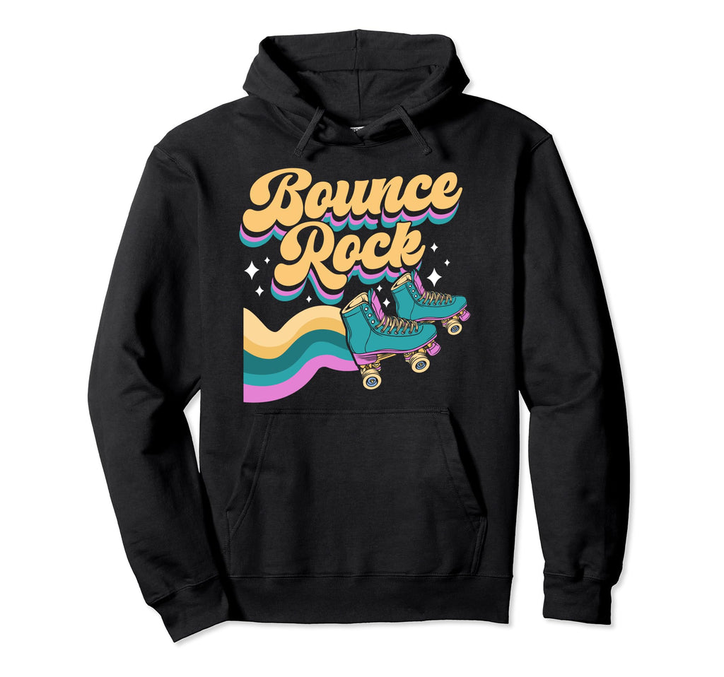 Roller Skating Skate 1970S Bounce Rock Hoodie - Casual Everyday Wear Unisex - T-Shirt, Sweatshirt, Hoodie