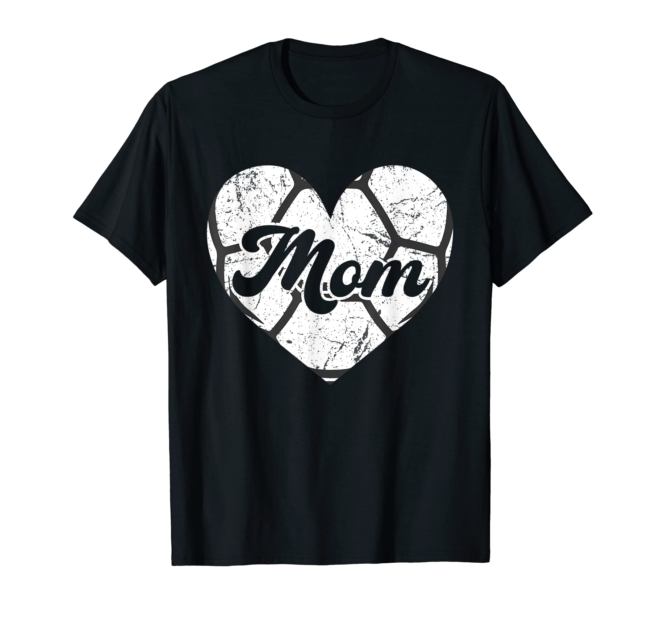 Mothers Day Distressed Heart Soccer T-Shirt - Fun Novelty Design Unisex - T-Shirt, Sweatshirt, Hoodie