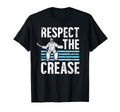 Respect Crease Ice Hockey Goalkeeper T-Shirt - Aesthetic Graphic Unisex - T-Shirt, Sweatshirt, Hoodie