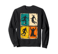 Distressed Soccer Player Silhouettes Sweatshirt - Trendy Graphic Unisex - T-Shirt, Sweatshirt, Hoodie