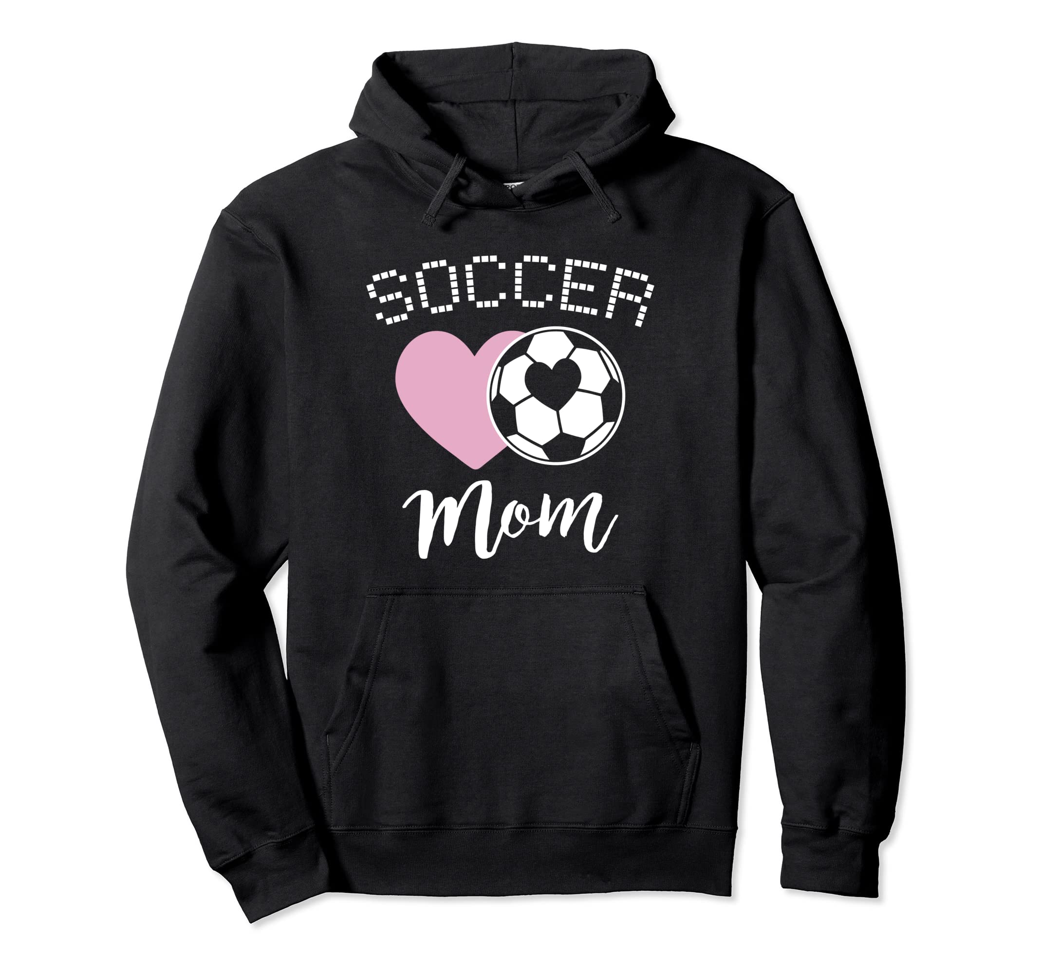 Soccer Mom Love Heart Mama Mommy Mother Hoodie - Minimalist Print Unisex - T-Shirt, Sweatshirt, Hoodie
