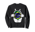 Superhero Flag I Love Brazil Designer Sweatshirt - Trendy Graphic Unisex - T-Shirt, Sweatshirt, Hoodie