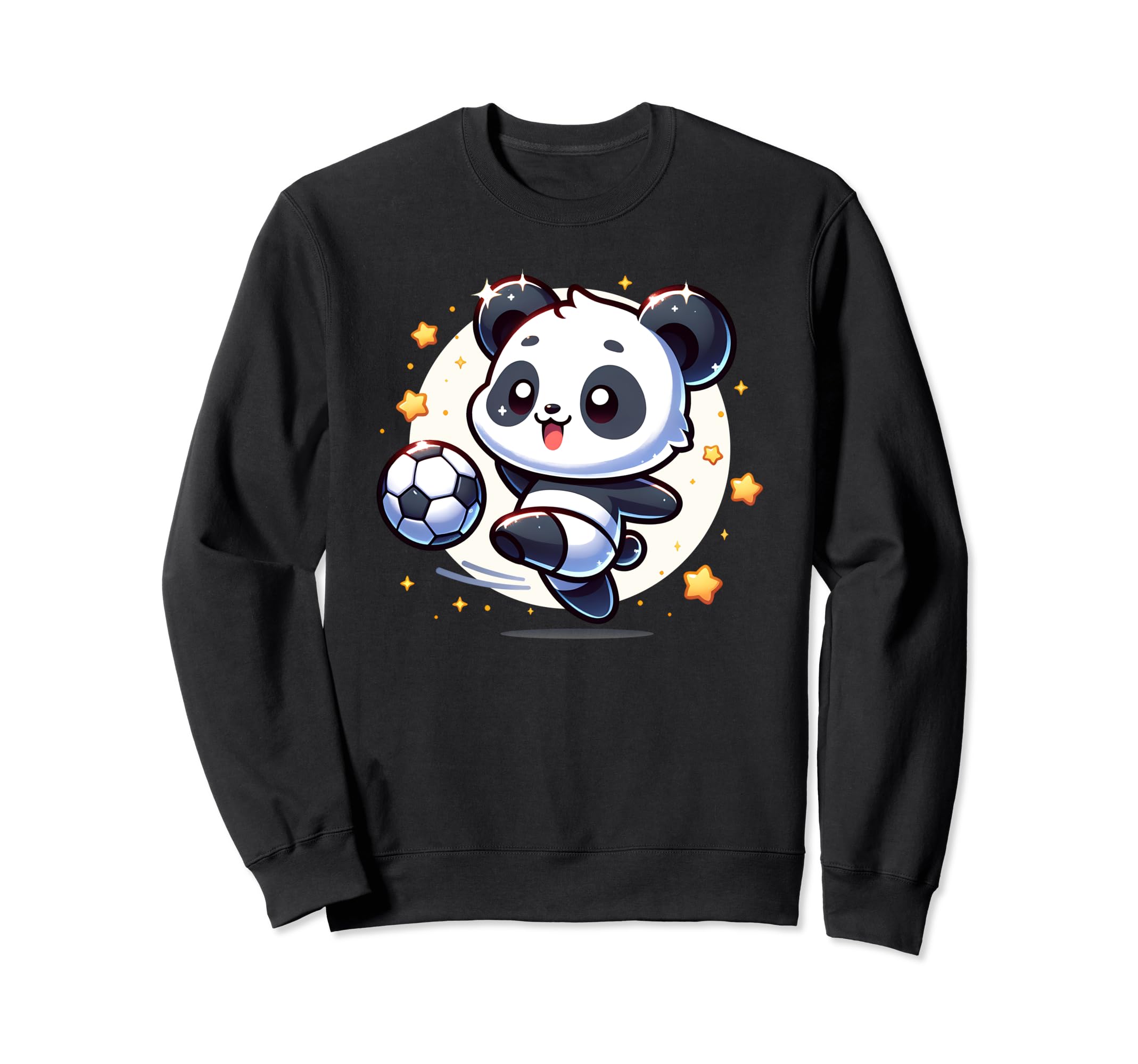 Soccer Player Panda Kicking Soccer Sweatshirt - Custom Art Print Unisex - T-Shirt, Sweatshirt, Hoodie
