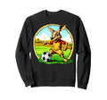 Kangaroo Footballer Sweatshirt - Fun Novelty Design Unisex - T-Shirt, Sweatshirt, Hoodie