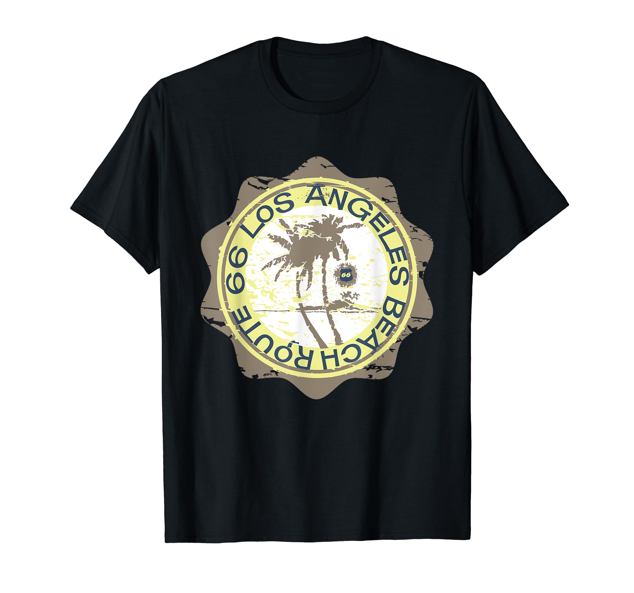Route 66 Los Angeles Beach T-Shirt - Novelty Apparel Men Women - T-Shirt, Sweatshirt, Hoodie