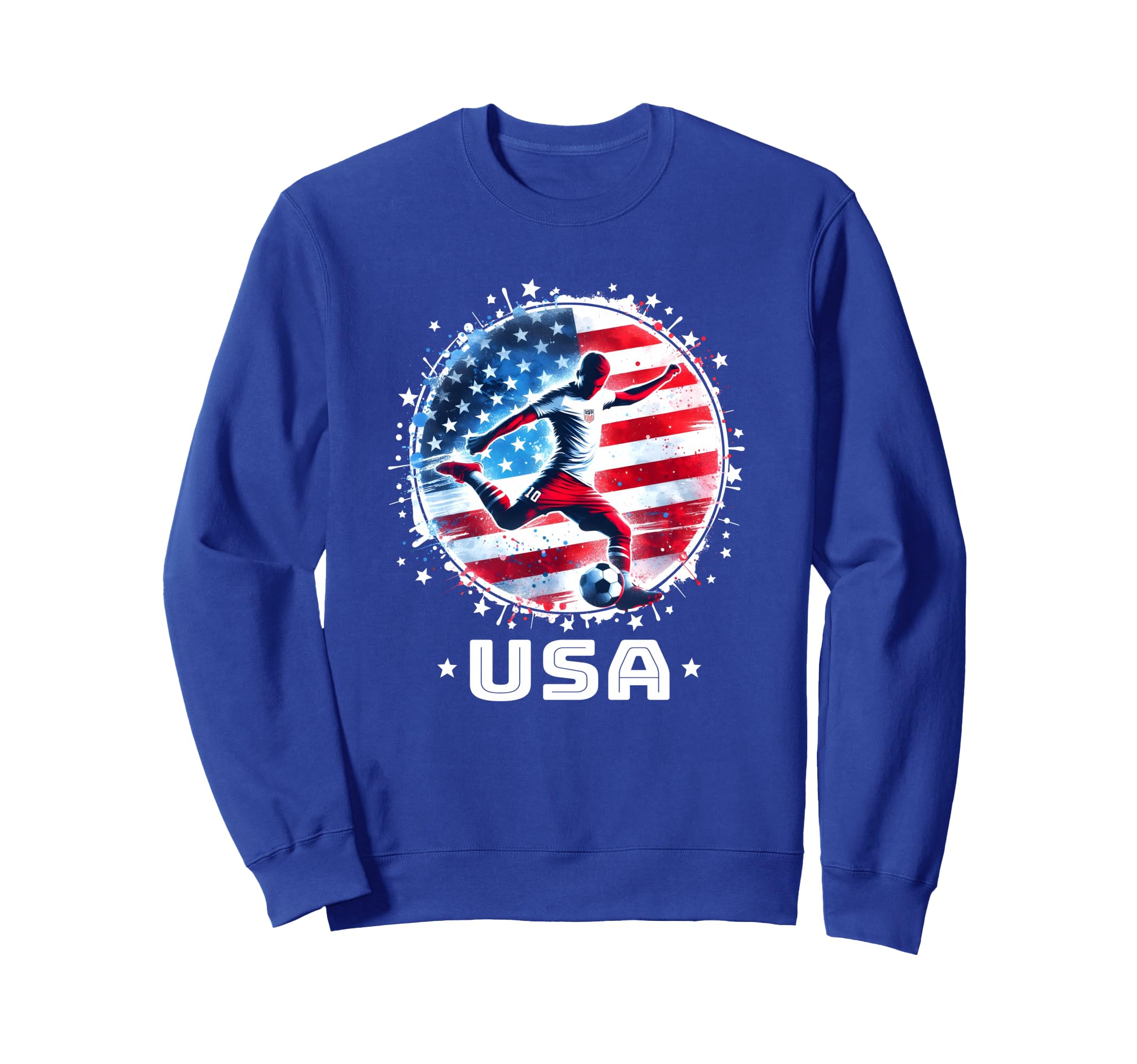 American Flag Soccer Mom Soccer Sweatshirt - Fun Novelty Design for Adults - T-Shirt, Sweatshirt, Hoodie