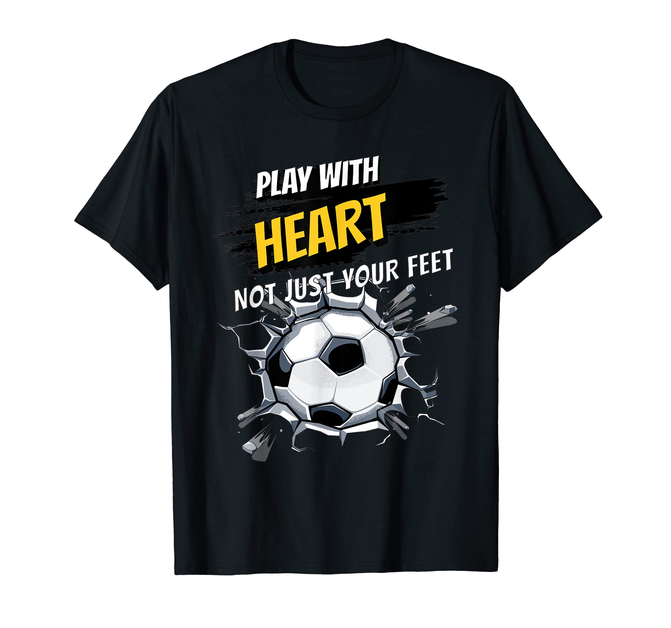 Play Heart Sports Soccer T-Shirt - Fun Novelty Design Men Women - T-Shirt, Sweatshirt, Hoodie