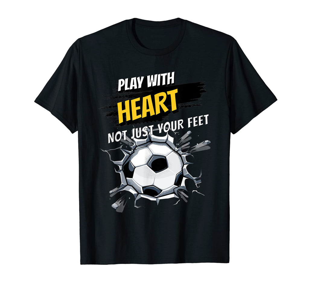 Play Heart Sports Soccer T-Shirt - Aesthetic Graphic Unisex - T-Shirt, Sweatshirt, Hoodie