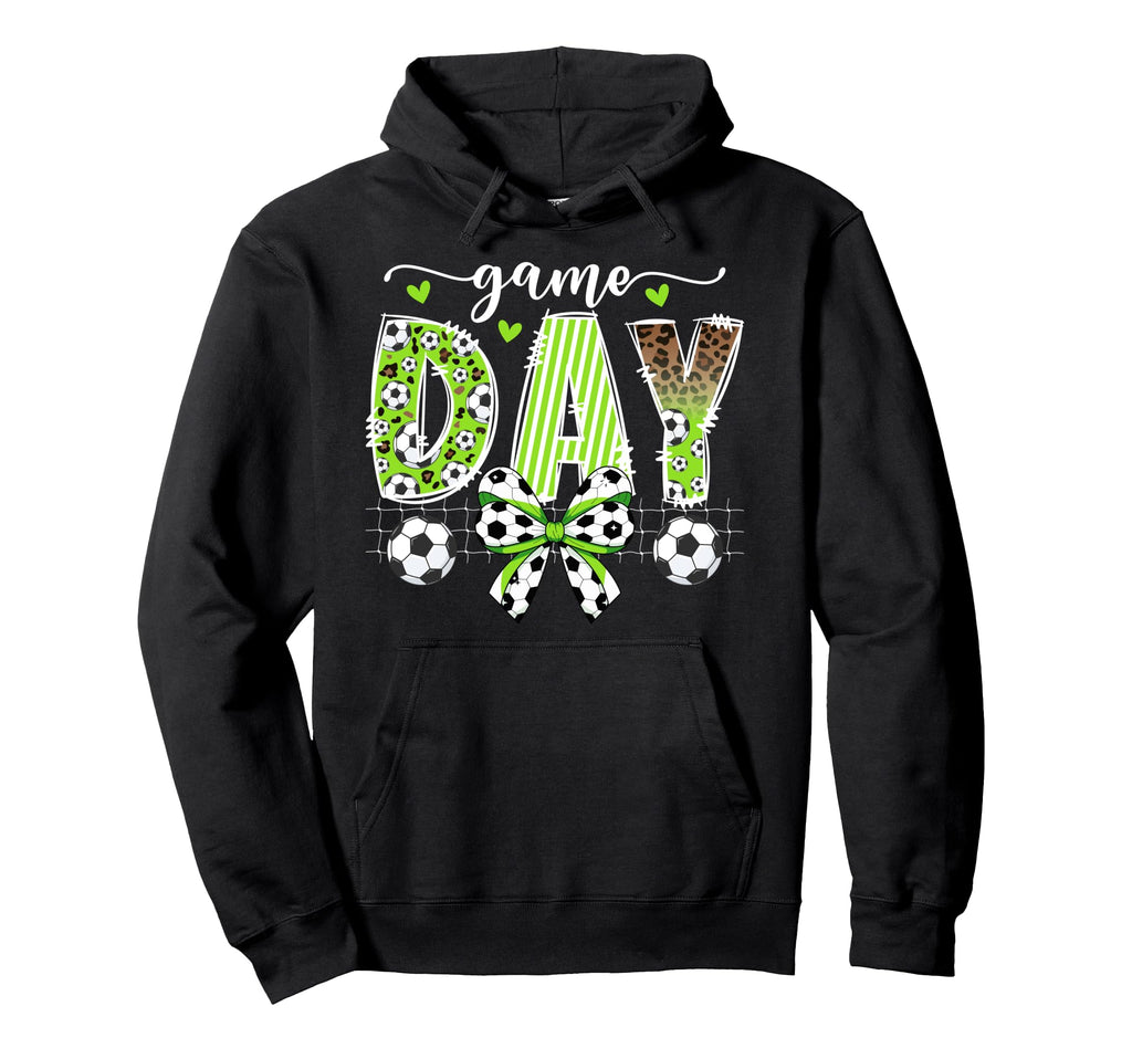 Game Day Soccer Coquette Soccer Game Hoodie - Aesthetic Graphic for Adults - T-Shirt, Sweatshirt, Hoodie