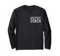 Coaching Assistant Soccer Coach Baseball Hoodie - Graphic Print for Adults - T-Shirt, Sweatshirt, Hoodie
