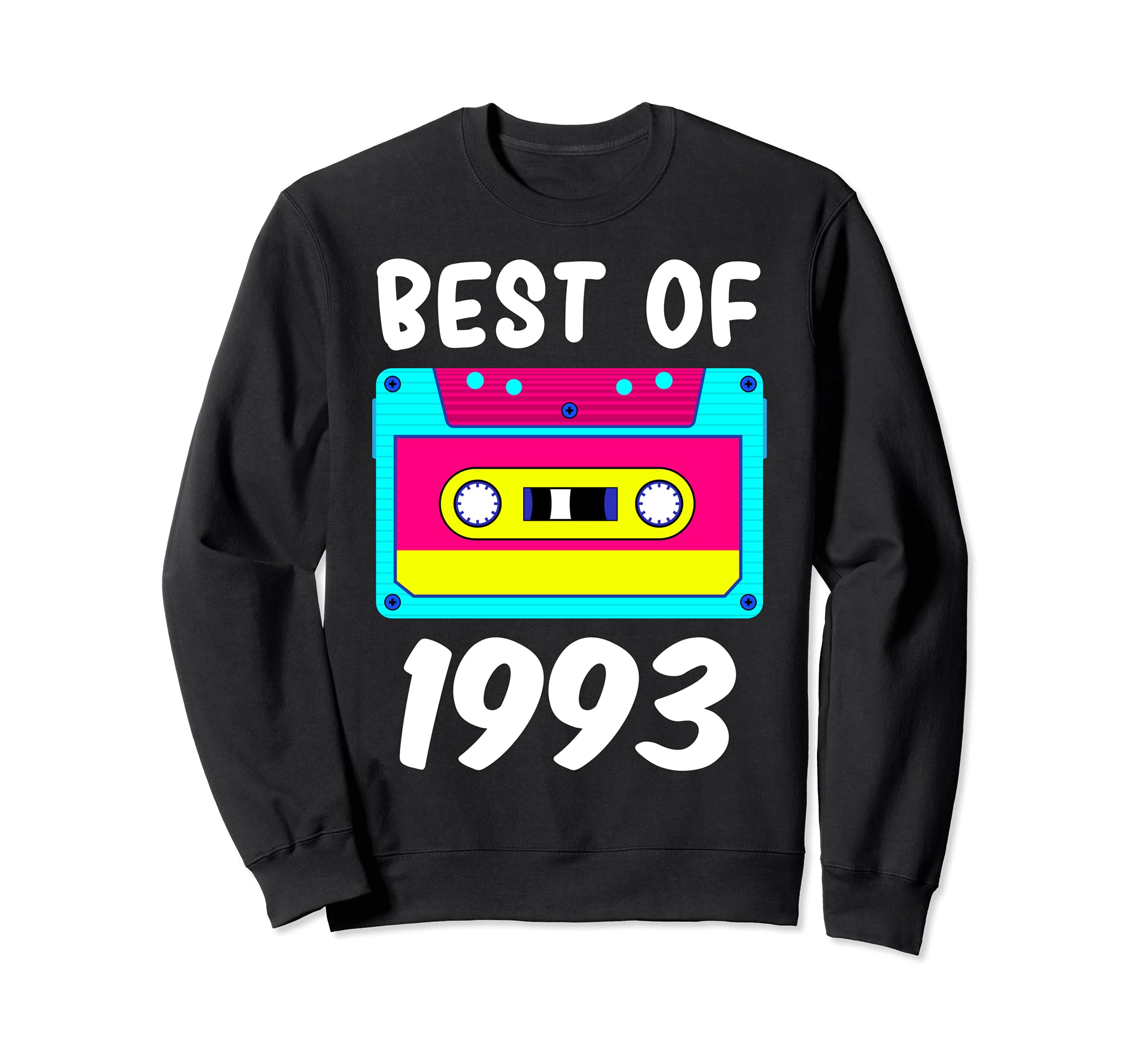 Best 1993 Futuristic Cassette Sweatshirt - Casual Everyday Wear Men Women - T-Shirt, Sweatshirt, Hoodie