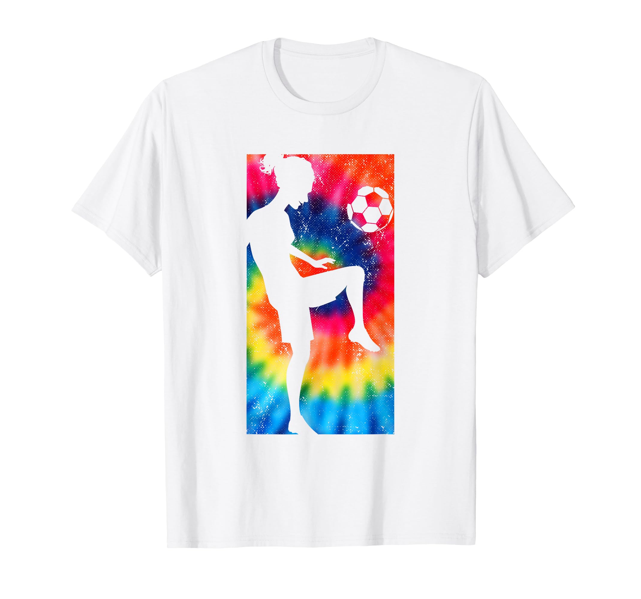 Tie Dye Soccer Player Juggling T-Shirt - Casual Everyday Wear Unisex - T-Shirt, Sweatshirt, Hoodie
