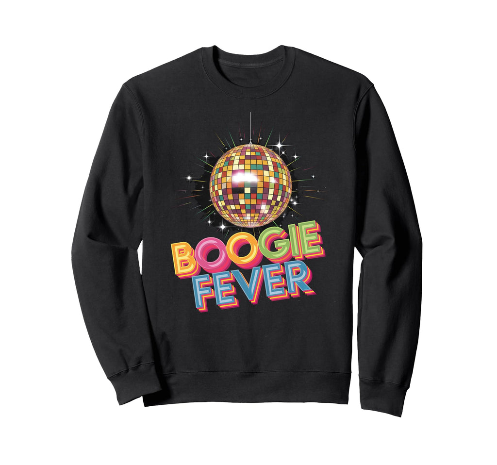Disco Ball Boogie Fever Discoball Party Sweatshirt - Trendy Graphic Unisex - T-Shirt, Sweatshirt, Hoodie