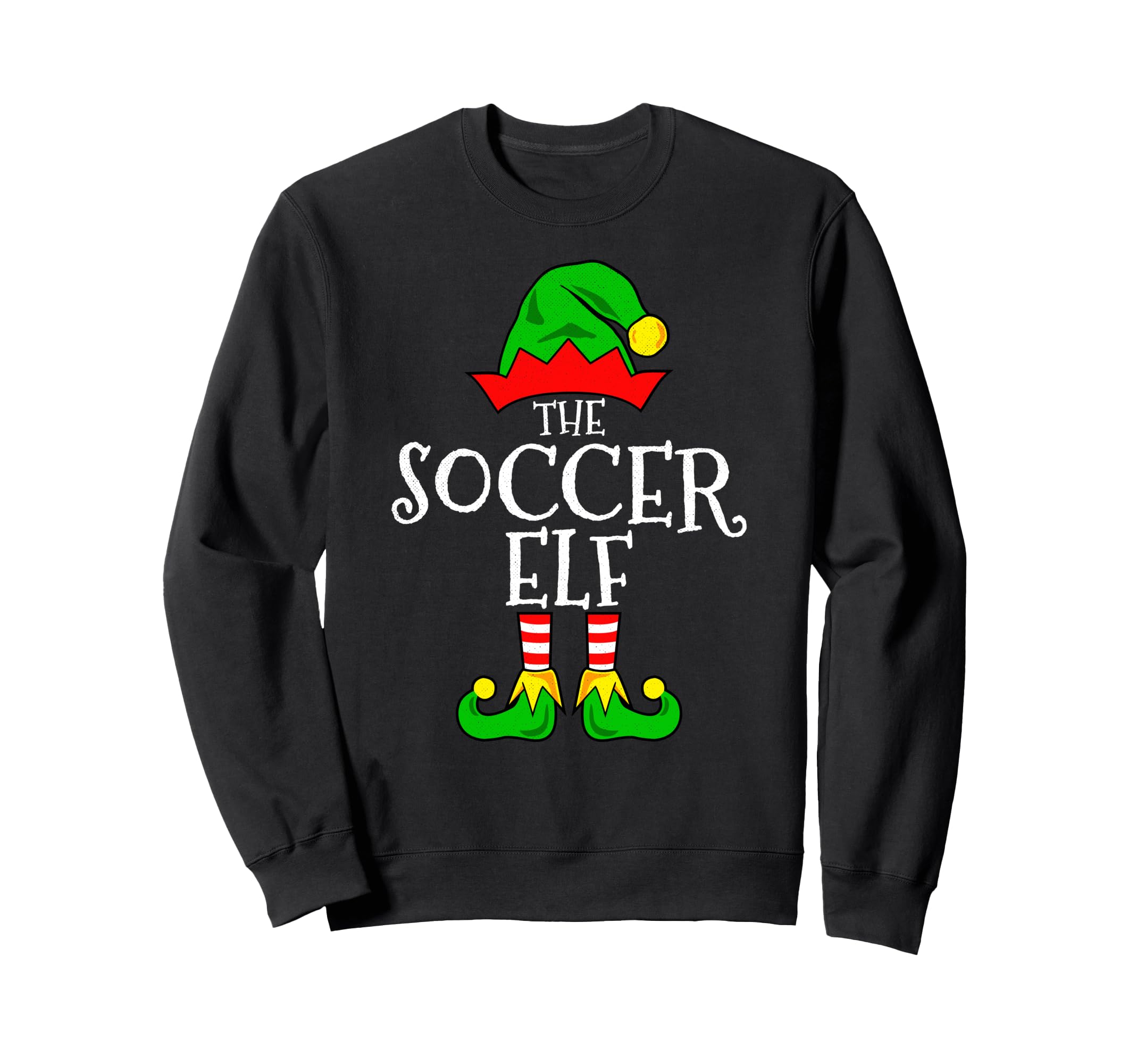 Soccer Elf Funny Family Matching Sweatshirt - Unique Graphic Men Women - T-Shirt, Sweatshirt, Hoodie