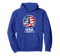 American Flag Soccer Team Soccer 2024 Hoodie - Trendy Graphic Men Women - T-Shirt, Sweatshirt, Hoodie