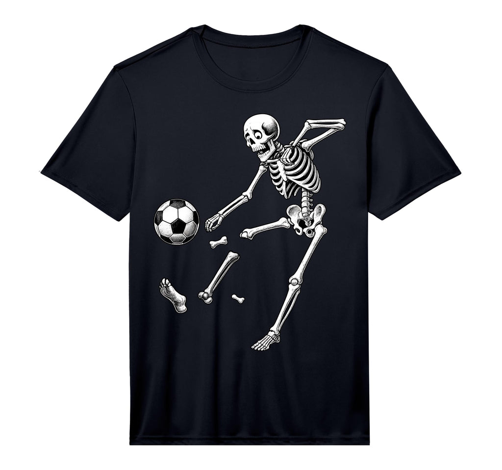 Funny Skeleton Playing Soccer T-Shirt - Aesthetic Graphic for Adults - T-Shirt, Sweatshirt, Hoodie