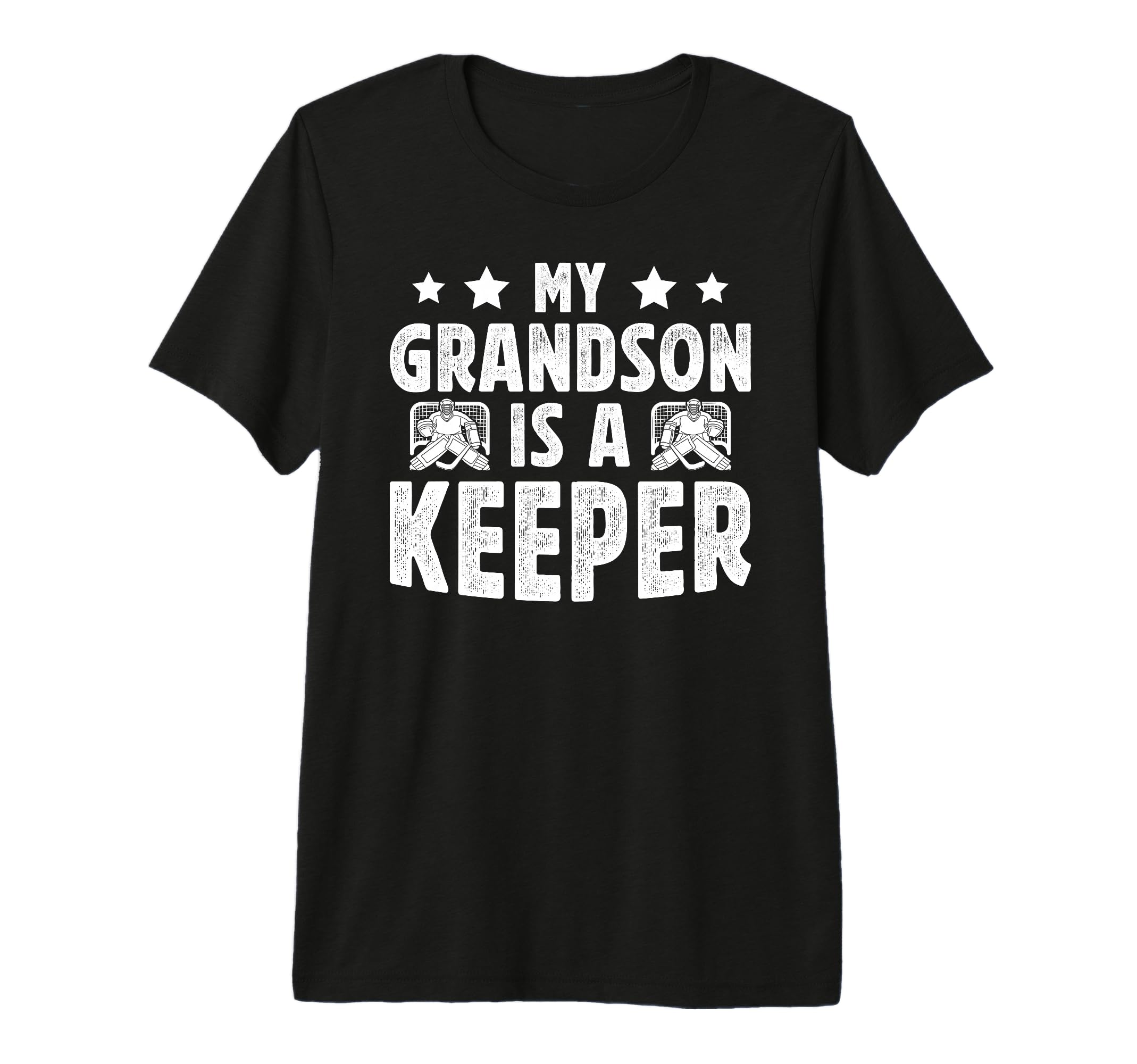 Mens Proud Hockey Keeper Pops Ice T-Shirt - Fun Novelty Design for Adults - T-Shirt, Sweatshirt, Hoodie