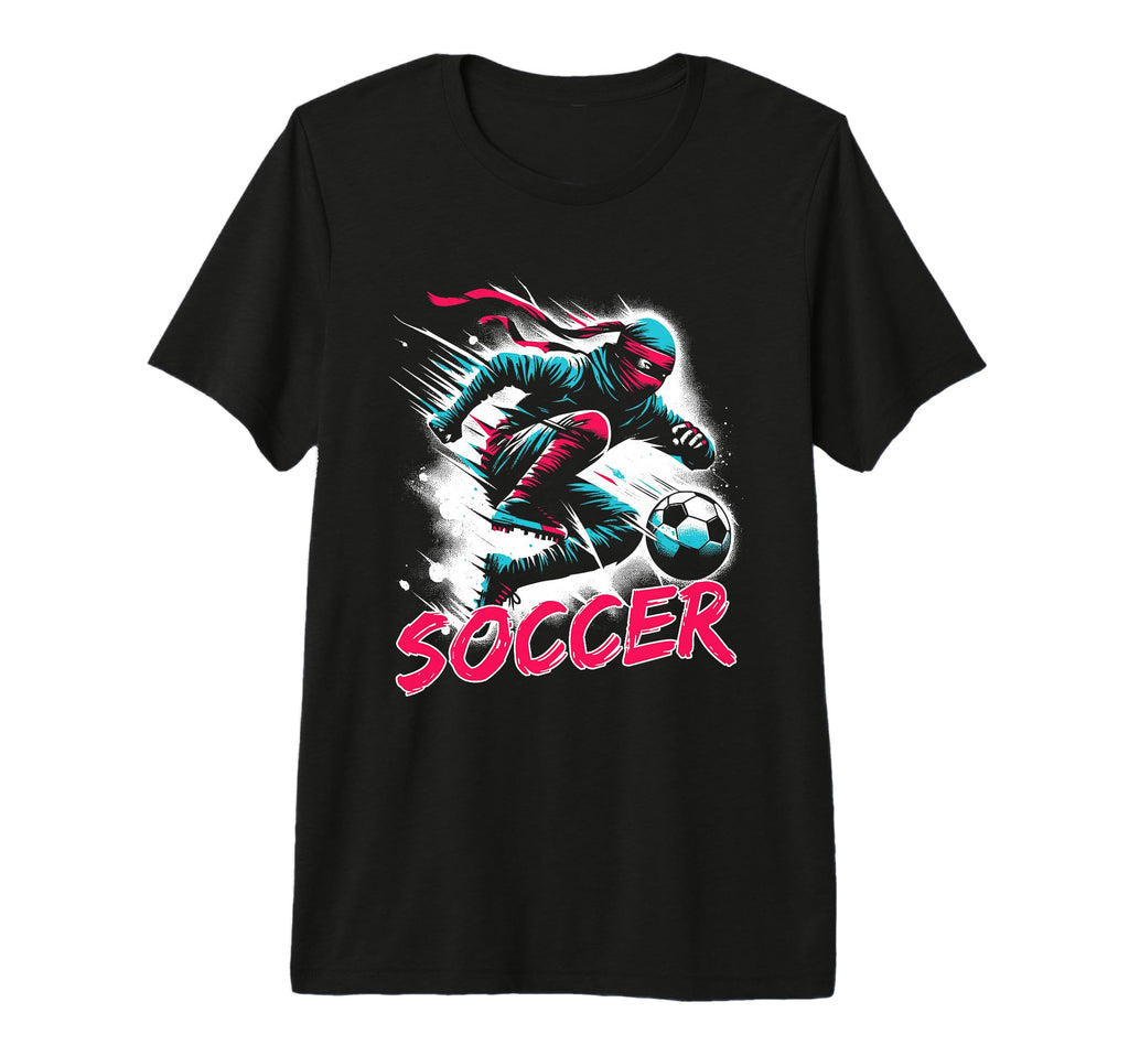 Soccer Ninja Ninja Playing Football T-Shirt - Graphic Print Men Women - T-Shirt, Sweatshirt, Hoodie