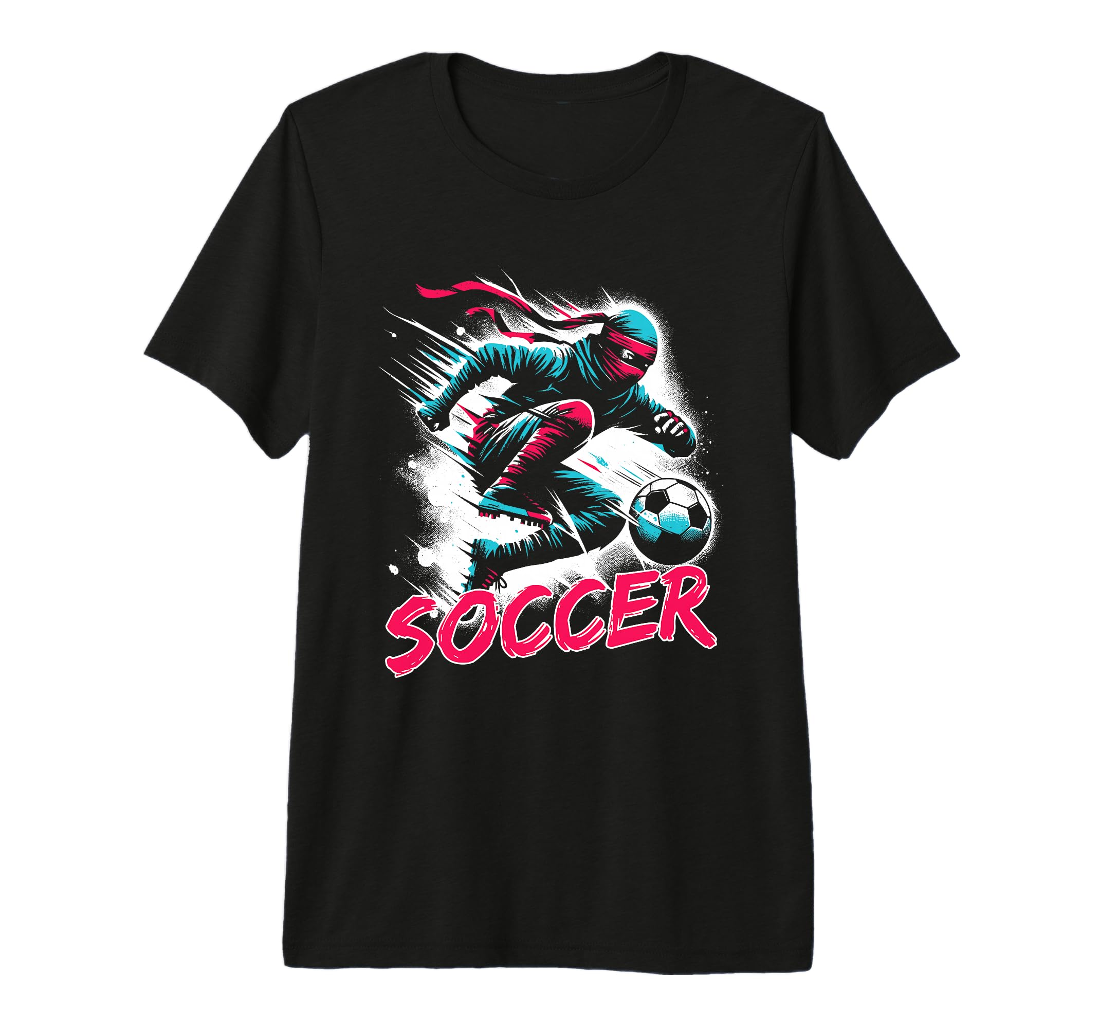 Soccer Ninja Ninja Playing Football T-Shirt - Graphic Print Men Women - T-Shirt, Sweatshirt, Hoodie