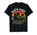 Sunset Palm Trees Lets Roll Roller T-Shirt - Streetwear Style Men Women - T-Shirt, Sweatshirt, Hoodie