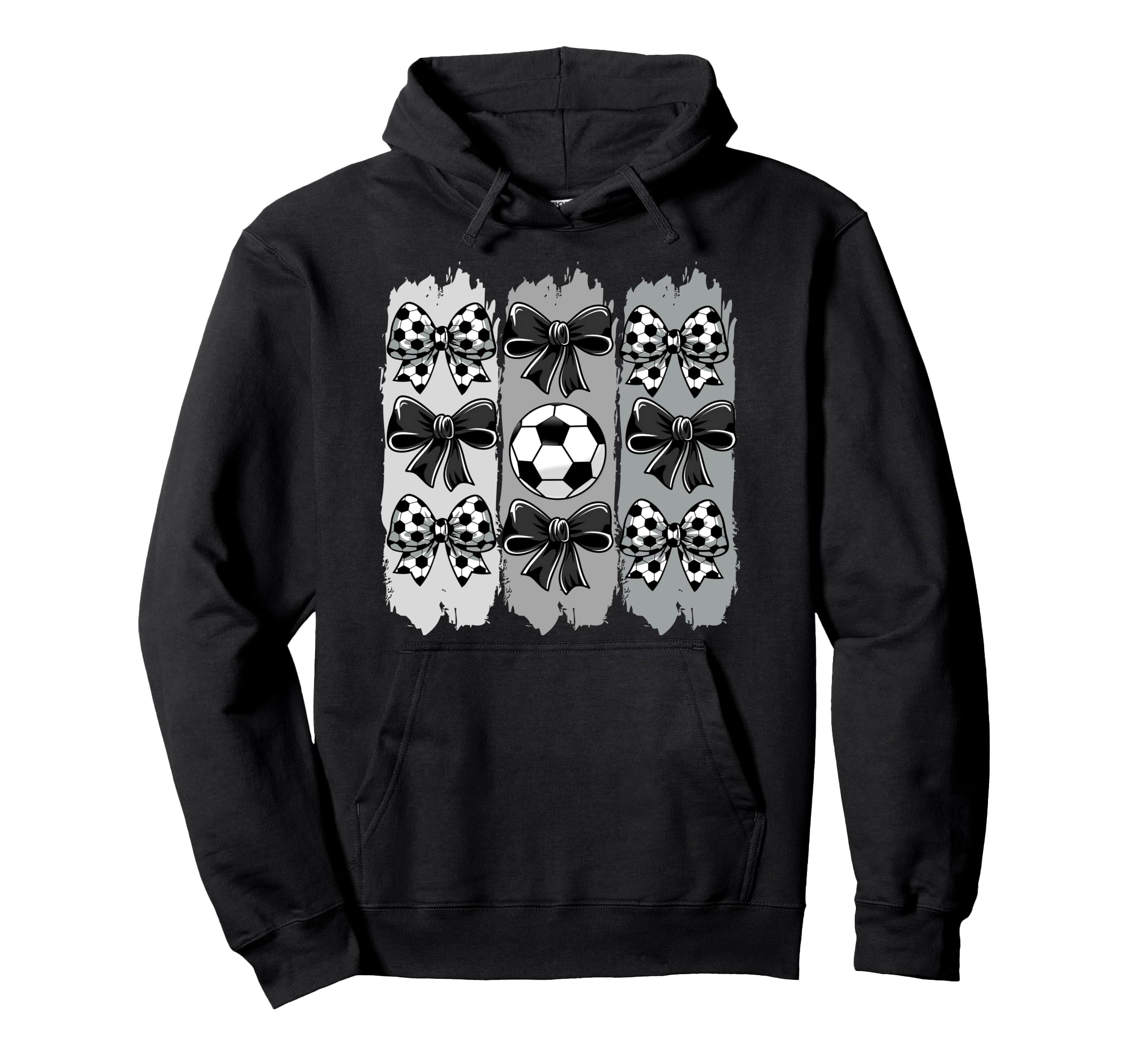 Soccer Coquette Bow Soccer Ball Soccer Hoodie - Graphic Print Unisex - T-Shirt, Sweatshirt, Hoodie