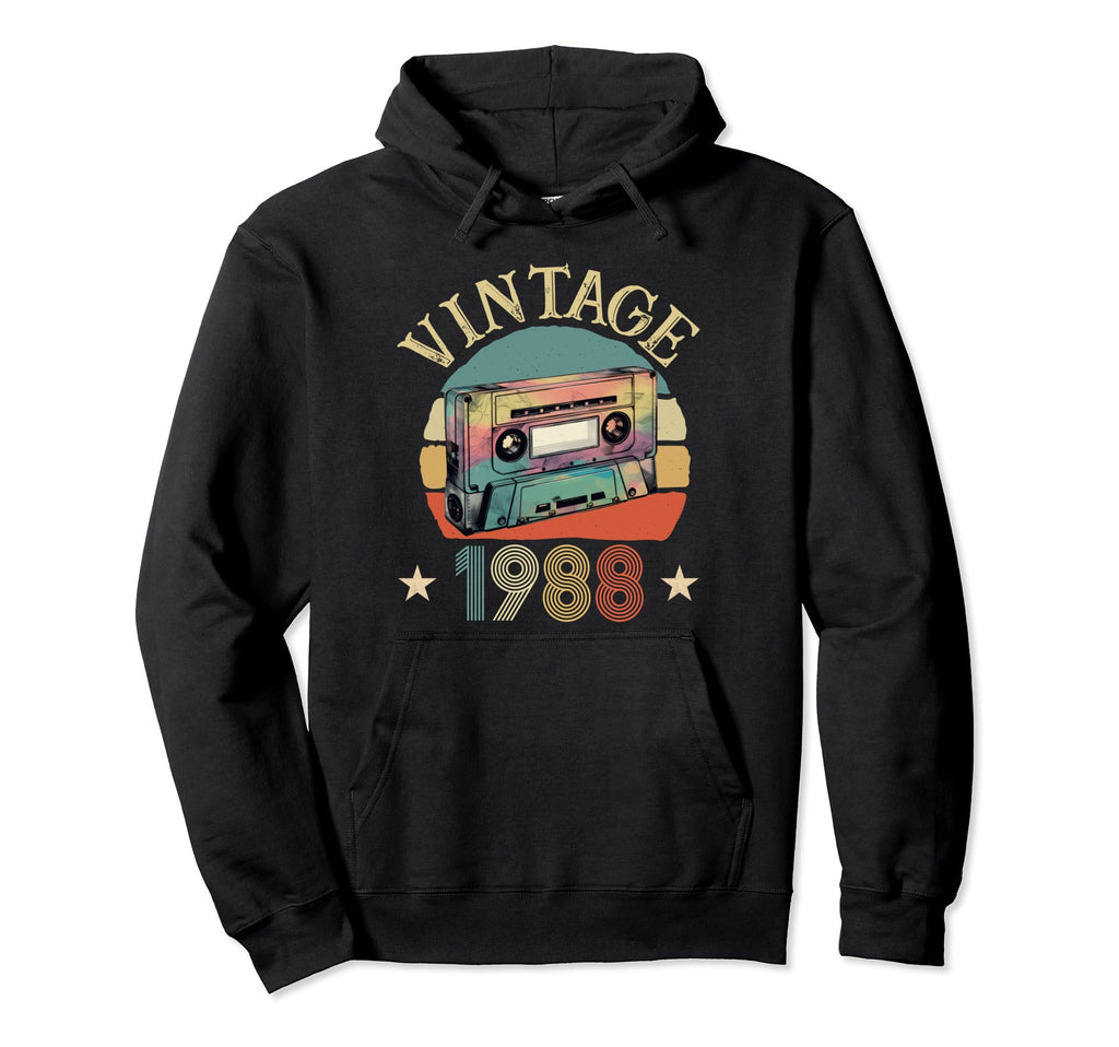 1988 Born 1988 Sunset Cassette Tape Hoodie - Novelty Apparel Men Women - T-Shirt, Sweatshirt, Hoodie