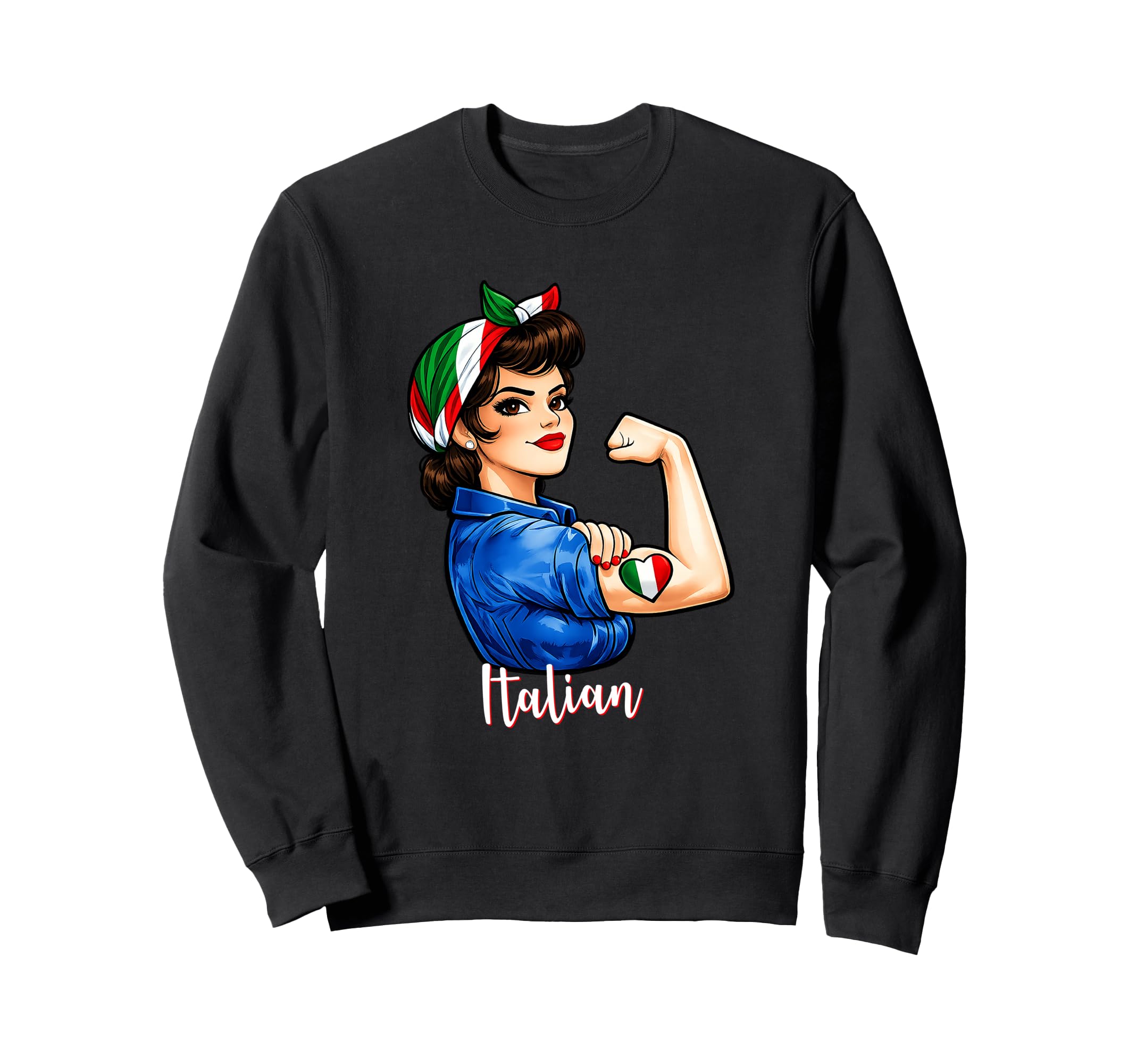 Proud Italian Pride Italiana Italy Sweatshirt - Graphic Print Men Women - T-Shirt, Sweatshirt, Hoodie